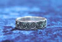 Celtic Spiral Ring in Silver