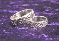 Celtic Knotwork Ring in White Gold